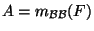 $A=m_{{\cal B}{\cal B}}(F)$
