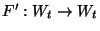 $F':W_t\rightarrow W_t$