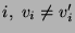 $i, v_i\neq v_i'$