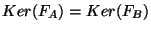 $Ker(F_A)=Ker(F_B)$