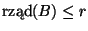 $\mbox{rzd}(B)\leq r$