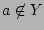 $a\not\in Y$