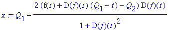 x := Q[1]-2*(f(t)+D(f)(t)*(Q[1]-t)-Q[2])/(1+D(f)(t)...
