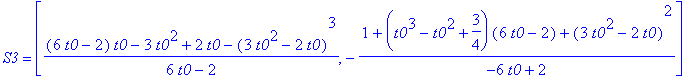 S3 = [((6*t0-2)*t0-3*t0^2+2*t0-(3*t0^2-2*t0)^3)/(6*...