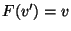 $F(v')=v$