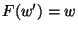 $F(w')=w$