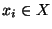 $x_i\in X$