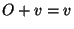 $O+v=v$