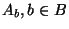$A_b,b\in B$