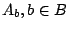 $A_b,b\in B$