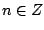 $n\in Z$