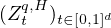 (Zq,H )    d
  t  t∈[0,1]  